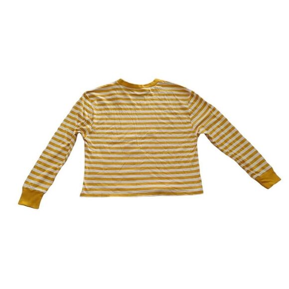 💞3 for $20💞 Arizona Jean  Co Gold Striped Long Sleeve Top Size M - Picture 2 of 5